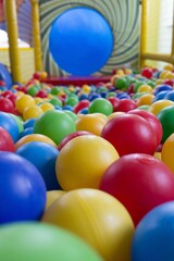 Fototapeta na wymiar close up of colorful balls