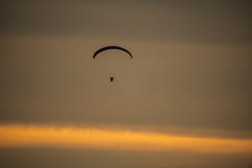 silhouette at sunset
