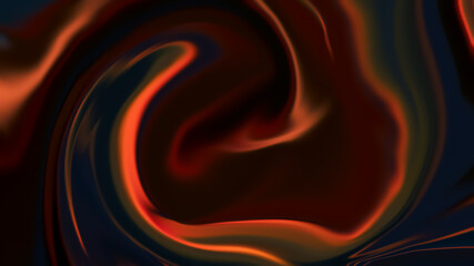 Abstract background with squiggly lines and a combination of bright orange and blue colors