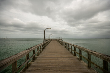 Obraz premium pier on the beach