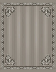 Vintage background with border and copy space.
