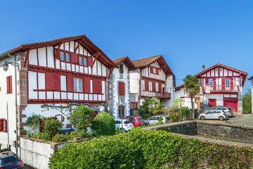Street in Ainhoa, Pyrenees-Atlantiques, France