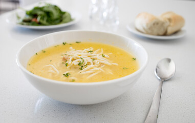 Bowl of Chicken Noodle Soup