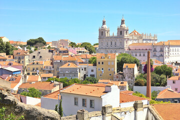 View of Lisbon and the Monastery of Sao Vicente de Fora, Portugal