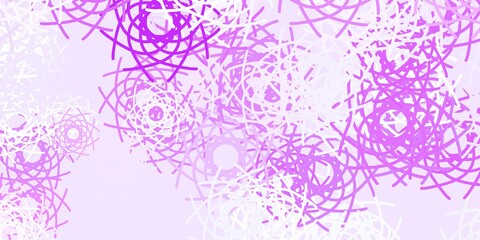 Light Purple vector template with abstract forms.