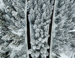 Winter Wonderland, Aerial Photography, Black Forest, Road, Journey, Snow