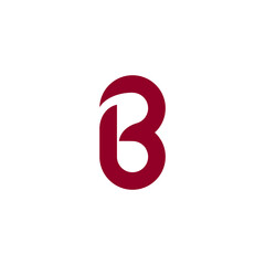 B logo design with geometry