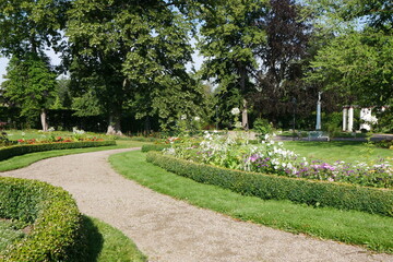 Schlossgarten als Barockgarten in Neustrelitz in Mecklenburg-Vorpommern