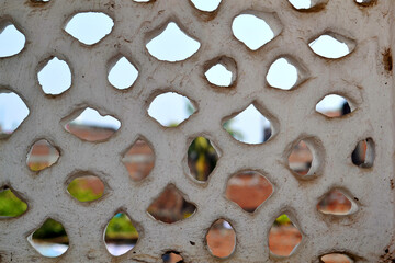 Wall with Abstract Holes