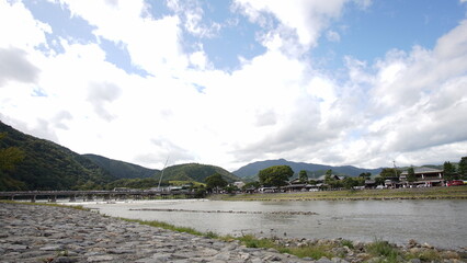 Fototapeta na wymiar 京都の川