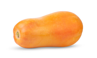 papaya on white background