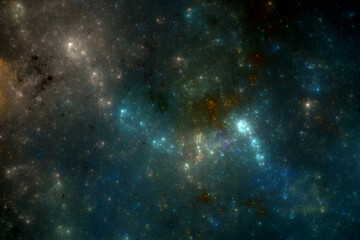 Obraz na płótnie Canvas Space background, stars and galaxy abstract