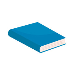 blue text book library isolated icon vector illustration design