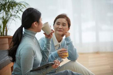 happy young female people