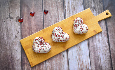 Baked hearts, Valentine's Day, lovers