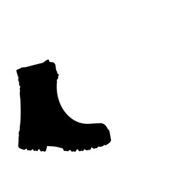 men's boot icon, simple illustration