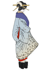 月岡芳年　月百姿「廓濃月」くるわのつき