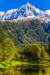 Fototapeta na wymiar The Chamonix, Haute-Savoie