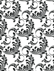 Set of Oriental vector damask patterns for greeting cards and wedding invitations.