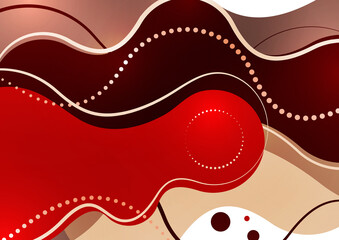 Abstract illustration of smooth color wave and lines. Creative template for your design.