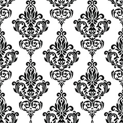 Set of Oriental vector damask patterns for greeting cards and wedding invitations.