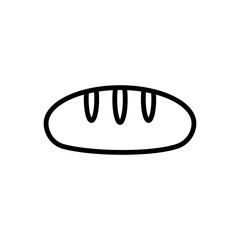 Bread Flat Icon Design Vector Template Illustration