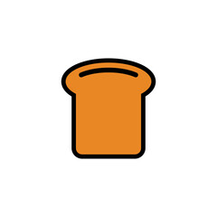 Bread Flat Icon Design Vector Template Illustration