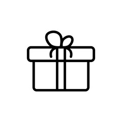 Gift Flat Icon Design Vector Template Illustration