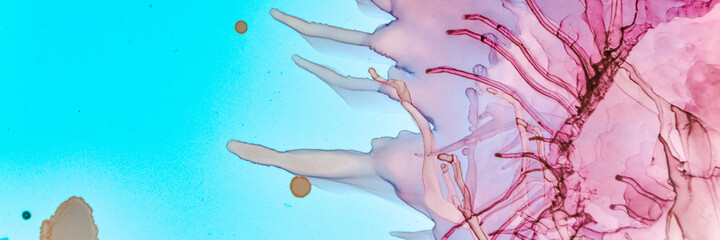 Sea Abstract Art. Underwater Illustration. Teal Watercolour Pattern. Sophisticated Color Paint. Water Abstract Art. Blue Mineral Illustration. Alcohol Inks Landscape. Aqua Abstract Art.