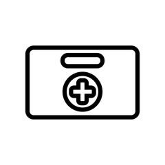 First Aid Kit Icon Design Vector Template Illustration