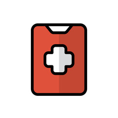 First Aid Kit Icon Design Vector Template Illustration