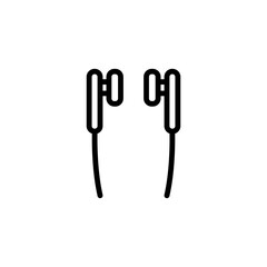 Earphone Headset Icon Design Vector Template Illustration