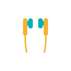 Earphone Headset Icon Design Vector Template Illustration