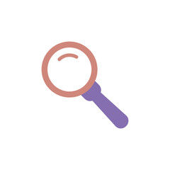 Magnifying Icon Design Illustration Template