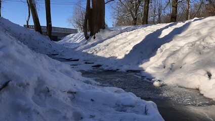 winter in the mountains