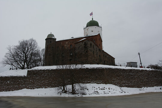 Vyborg castle in the city of Vyborg.