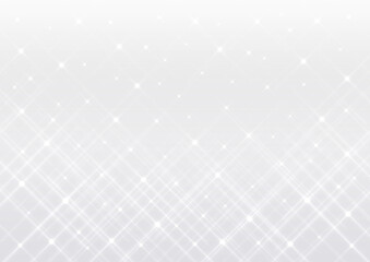 Fototapeta premium イルミネーション風の煌めき 背景素材（シルバー）