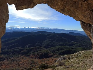 view of the mountains of the gods