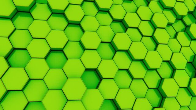 hexagon Green Background 