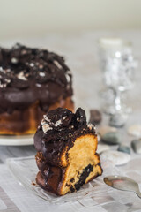 chocolate cake with nuts