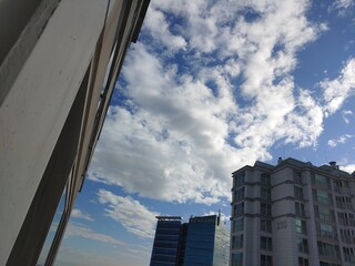 clouds over the city