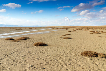 Lake dried because of the global warming. Seyfe Lake, in Turkey.