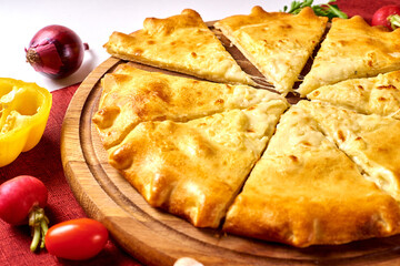 Georgian national dish delicious khachapuri