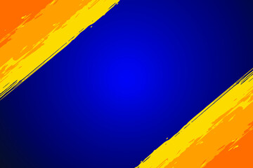 Blue and yellow watercolor paint grunge abstract background design