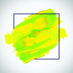 Hand painted watercolor ink brush stroke collection background