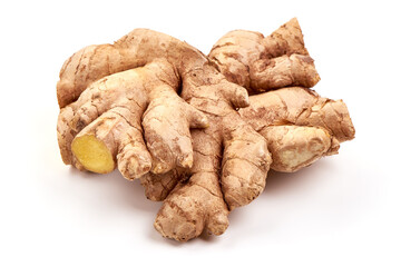 Ginger root, isolated on white background