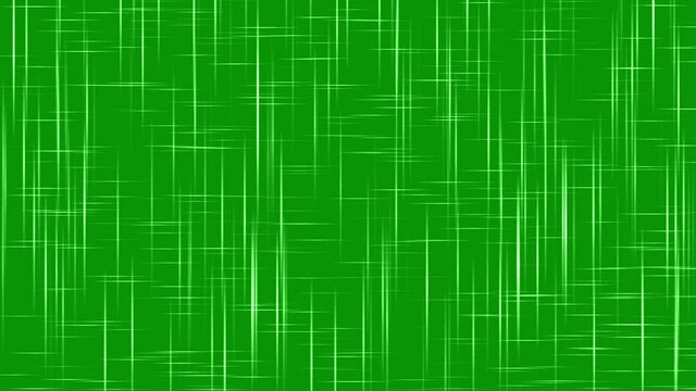 Vertical and horizontal light rays with green screen background