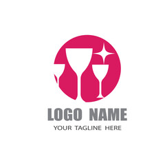 Wine Logo Template vector symbol nature