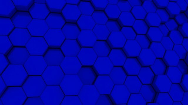 blue hexagon background