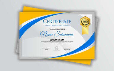 Obraz premium certificate template design